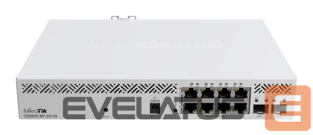 Commutator Mikrotik Switch||8x10Base-T / 100Base-TX / 1000Base-T|2xSFP+|CSS610-8P-2S+IN