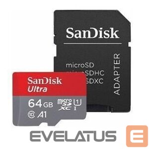 Other Computer Accessory SANDISK BY WESTERN DIGITAL  MEMORY MICRO SDXC 64GB UHS-I/W/A SDSQUAB-064G-GN6MA SANDISK 