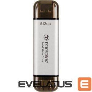 Hard drive SSD Transcend  External SSD||ESD310|512GB|USB-C|USB|3D NAND|Write speed 900 MBytes/sec|Read speed 1050 MBytes/sec|TS512GESD310S 