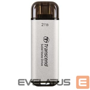 Kõvaketas SSD Transcend  External SSD||ESD300|2TB|USB-C|Write speed 950 MBytes/sec|Read speed 1500 MBytes/sec|TS2TESD300S 