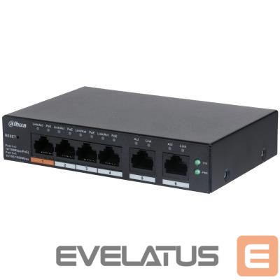 Commutator DAHUA Switch||CS4006-4ET-60|Type L2|Desktop/pedestal|PoE ports 4|CS4006-4ET-60