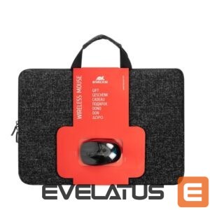 Portatīvo datoru soma RIVACASE  NB SLEEVE ANVIK 15.6" + MOUSE/7916 BLACK 