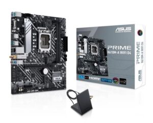 Motherboard for Intel processors Asus  Mainboard||Intel H610|LGA1700|MicroATX|Memory DDR4|Memory slots 2|1xPCI-Express 3.0 1x|1xPCI-Express 4.0 16x|2xM.2|1x15pin D-sub|1xHDMI|1xDisplayPort|2xAudio-In|1xAudio-Out|4xUSB 2.0|2xUSB 3.2|2xPS/2|1xRJ45|2xRF-Out|H610M-AWIFID4 