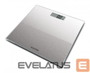 Svarstyklės Salter  9037 SVGL3R  Glass Electronic Digital Bathroom Scale - Silver Glitter 