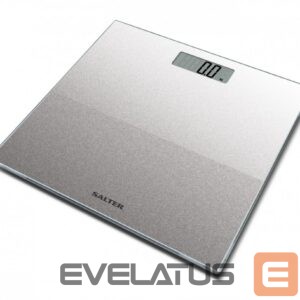 Kaalud Salter  9037 SVGL3R  Glass Electronic Digital Bathroom Scale - Silver Glitter 