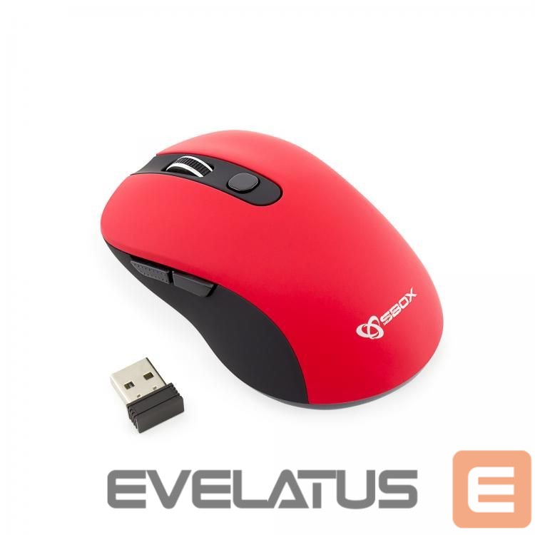 Computer mouse Sbox WM-911R red