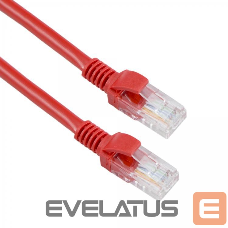 Kabelis Sbox UTP-10R CAT5E 10 M red