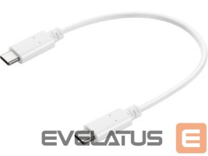 Cable Sandberg  136-30 USB-C to USB-C Charge cable 0.2m white 