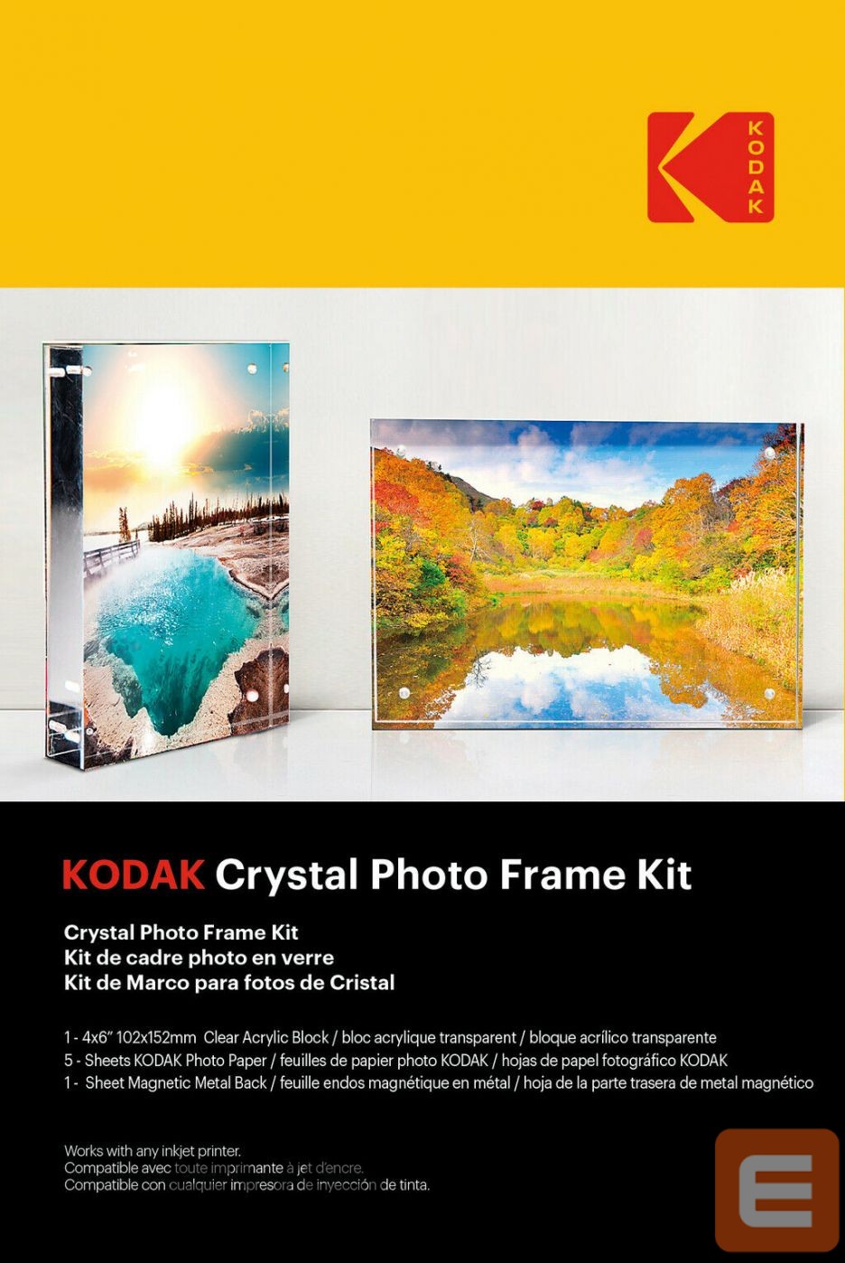 Camera accessory KODAK Crystal Photo Frame Kit 5 Sheets