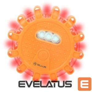 Car accessories Tellur  Basic LED emergency signal and flashlight, 3 x AAA, magnetic, orange 