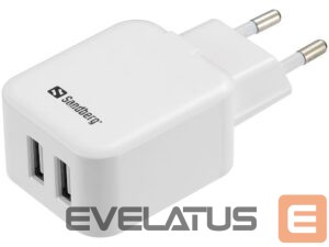 Įkrovikliai ir kabeliai Sandberg  440-57 AC Charger Dual USB 2.4+1A EU 