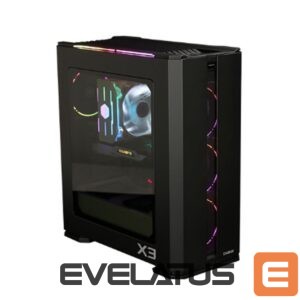 Datoru piederumi ZALMAN  X3 BLACK ATX, ARGB fan x4, T/G 