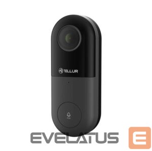 Consumer electronics Tellur  Smart WiFi Video DoorBell 1080P, PIR, Wired black 