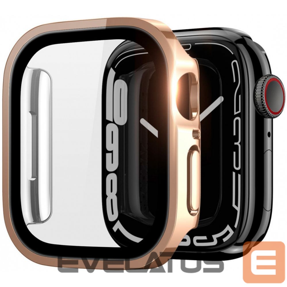 Screen protection Dux Ducis Hamo Apple Watch Series 7/8/9 Case (PC) 45MM Rose Gold