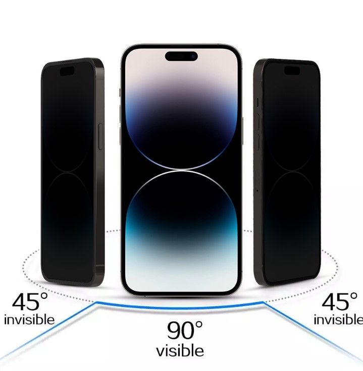 Aizsargstikls iLike Apple IPHONE 16 PRO MAX Tempered Privacy Glass Black