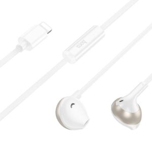 Kõrvaklapid Hoco  M115 Sagacious universal earphones with microphone iP White