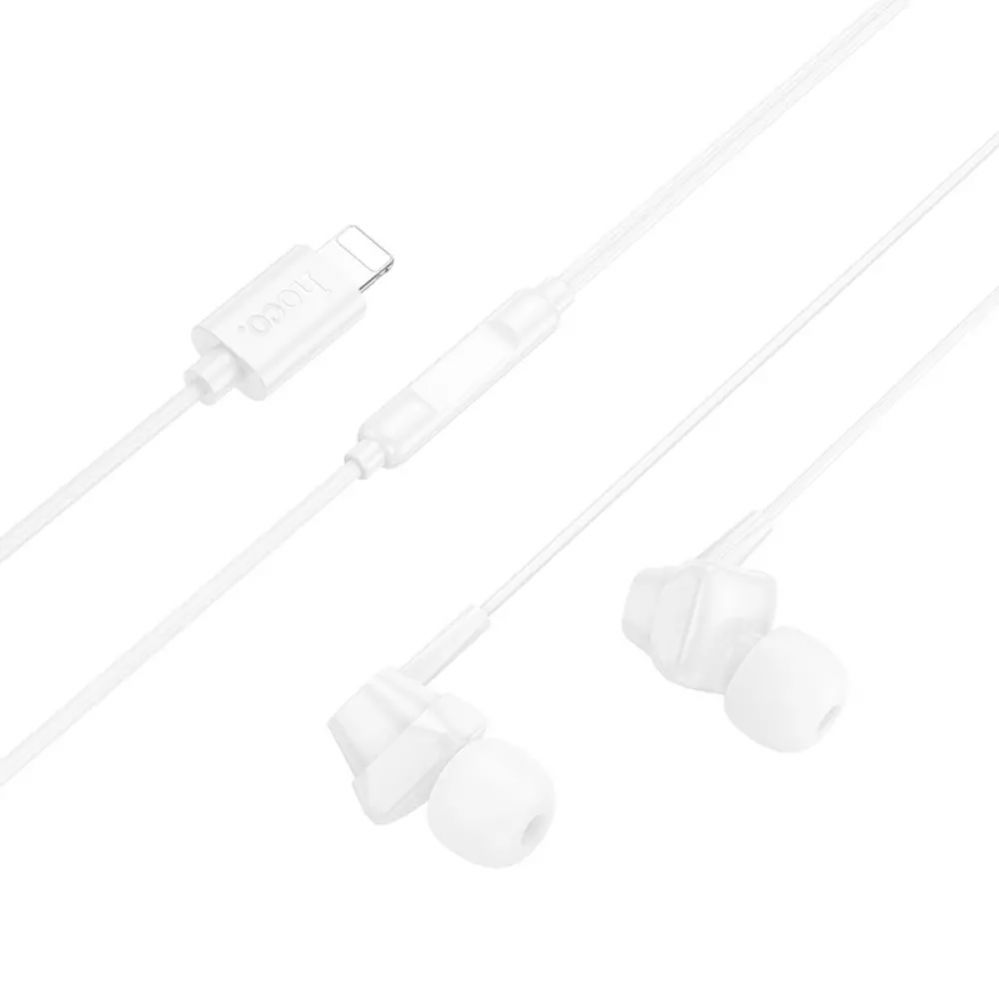 Kõrvaklapid Hoco M113 Clear universal digital earphones with microphone iP White
