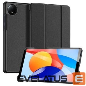Book case Dux Ducis Xiaomi Redmi Pad SE 8.7 Domo Series Tri-fold Stand PU Leather Tablet Cover Black