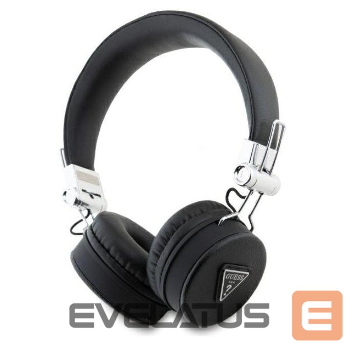 Wireless headphones Guess Bluetooth ENC GUBH70PGTSPSK Grained Classic Round Shape Black