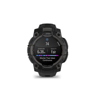 Išmanusis laikrodis Garmin  SMARTWATCH INSTINCT 3 AMOLED/BLACK/BLK 010-02936-00 