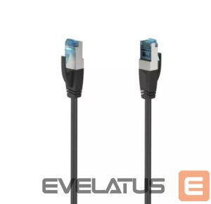 Kabelis Hama  Cat6a S/FTP - network cable, 10 m Black