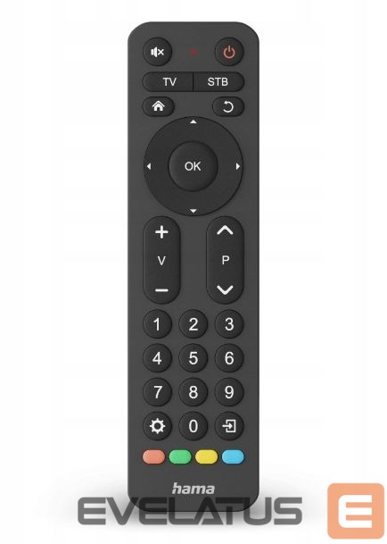 Cita datorprece Hama UNIVERSAL TV REMOTE CONTROL 2in1 LARGE BUTTONS Black