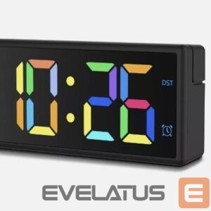 Wall and interior clocks Hama  Digital Alarm Clock «Ibiza», Multicol. Screen, with USB Charging Function 