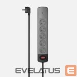 Parveidotājs Hama  power strip 5-way sockets Grey Black