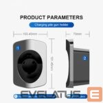 Auto Aksesuāri  iLike  EV Charge EV025 Type 2 Charging Cable Wall Holder Compact Wall Hook Organizer 