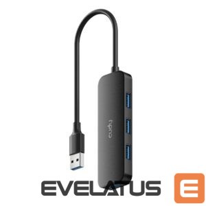Routers Cudy  UH40A PortMate USB-A to 4-Port USB 3.0 Hub 5Gbps Data Only Plastic Compact Black 