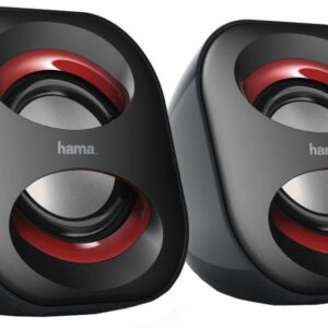 Juhtmevabad kõlarid Hama  Sonic Mobil 183 Notebook Speaker Black Red