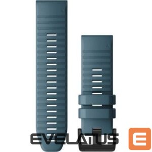 Strap Garmin  Fenix 6X 26mm QuickFit Watch Band, Lakeside Blue Silicone 