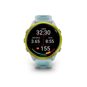 Išmanusis laikrodis Garmin  Forerunner 570 - 47mm, Amp Yellow Aluminium with Translucent Whitestone/Turquoise Band 