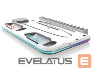 Kitas kompiuterio priedas iLike  Sim Cooler stand with controller charger for Sony Play Station 5 / 5 Slim RGB Black