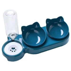 Another product iLike  Pet Cat & Dog Feeding Station 40x22cm with Automatic 500ml Water Dispenser+  2 Bowls 