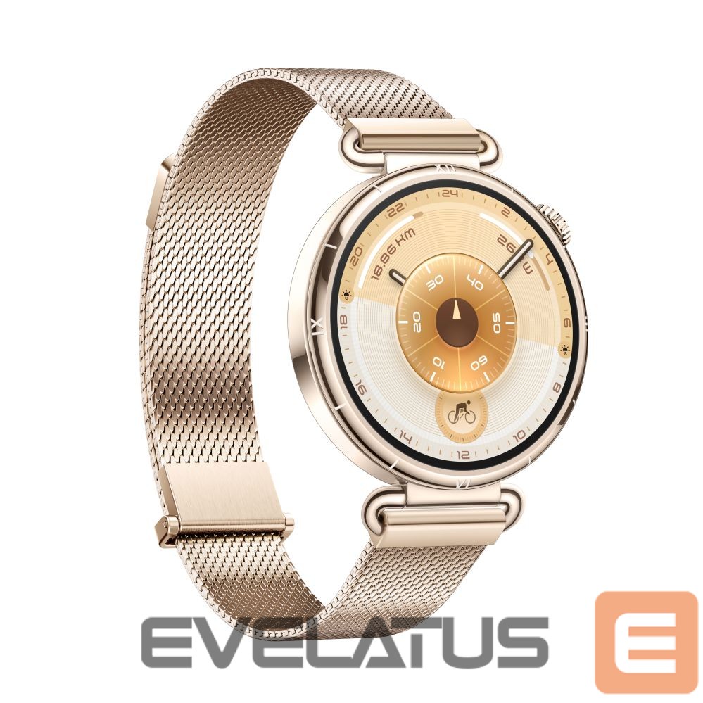 Nutikell Huawei Watch GT6 41mm Gold Stainless Steel Case with Gold Milanese Strap Gold