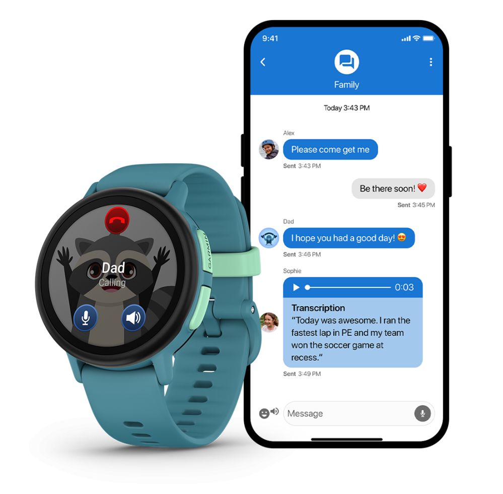 Nutikell Garmin Bounce 2, GPS, Wi-Fi, LTE, kids watch Turquoise