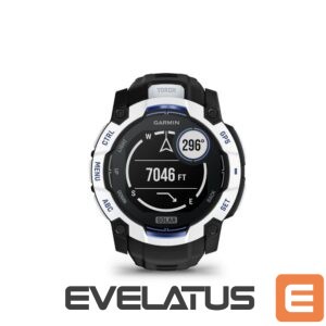 Smart watches Garmin  Instinct 3 – 45 mm, Supernova Edition, Solar, Whitestone / Bolt blue sports watch 