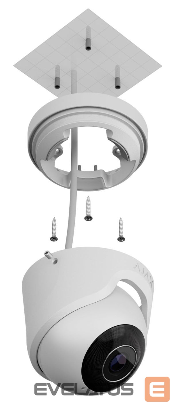 Nutikas seade AJAX TurretCam (5 Mp/4 mm) White