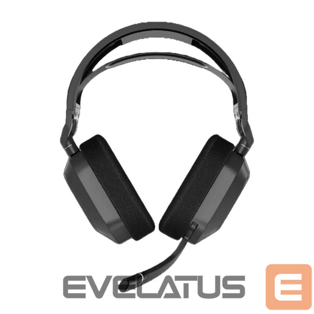 Bezvadu austiņas Corsair HS80 MAX Gaming Headset , Wireless Steel Gray