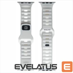 Strap Evelatus  Evelatus Watch 42/44/45 Sport Silicone Loop White