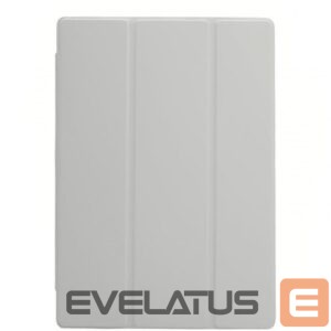 Book case Connect  Galaxy Tab A9 Tablet case with imitate microfiber inside Silver