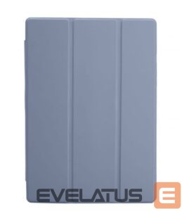 Knygos tipo dėklas Connect  Galaxy Tab A9 Tablet case with imitate microfiber inside Lavender Gray