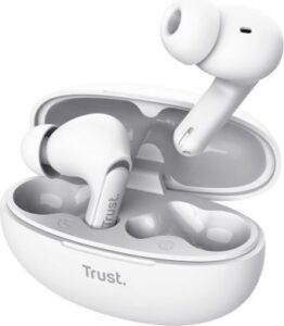 Laidinės ausinės Trust  HEADSET EARBUDS YAVI BT ENC/WHITE 25172 