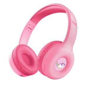 Belaidės ausinės Trust  HEADPHONES WRL NOUNA KIDS/PINK 25274 