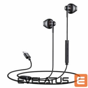 Wired headphones yesido  YH49 Aluminum Alloy In-ear Earphone With Remote Control Type-C Interface Wired Headphones Black