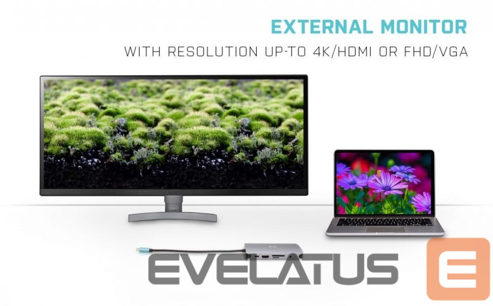 Computer accessories I-TEC I-TEC USB-C Metal Nano Dock HDMI/VGA+PD