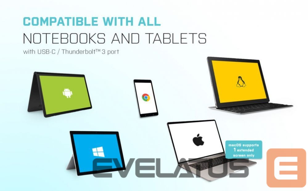 Computer accessories I-TEC I-TEC USB-C Metal Dock + Charger 100W