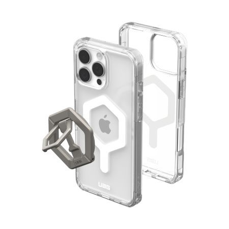 Muu telefoni lisavarustus UAG UAG Plyo Magsafe Case with Magnetic Ring Stand for iPhone 16 Pro Max - Titanium