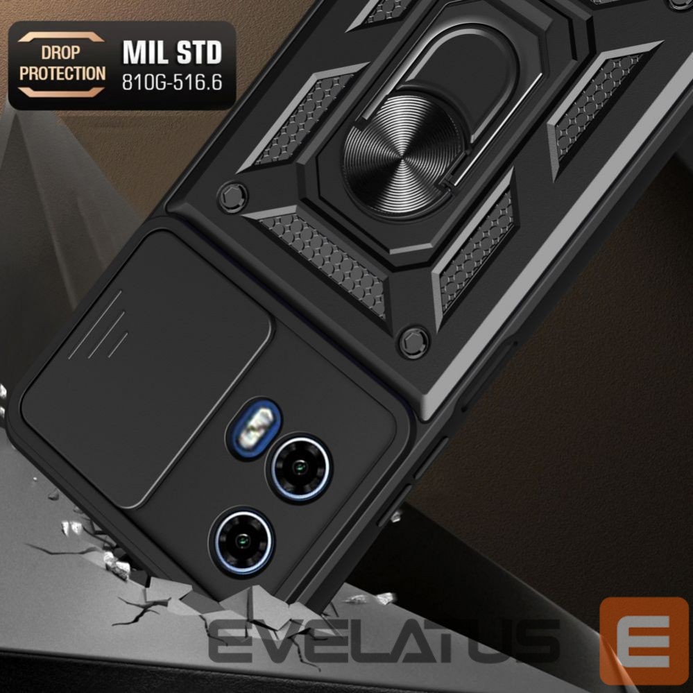 Tagakaaned Tech-Protect Tech-Protect CamShield Pro Case for Motorola Moto G24 / G24 Power / G04 - Black